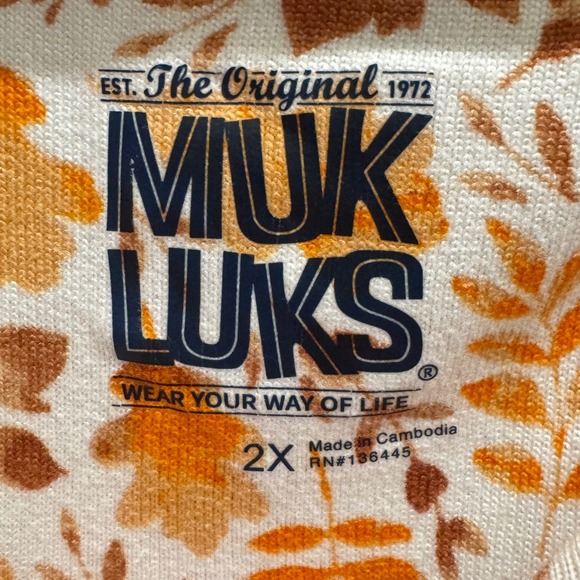 Muk Luks Plus 2X Cozy Fall Sweater Top‎ | Soft Autumn Floral Pullover - Picture 4 of 8